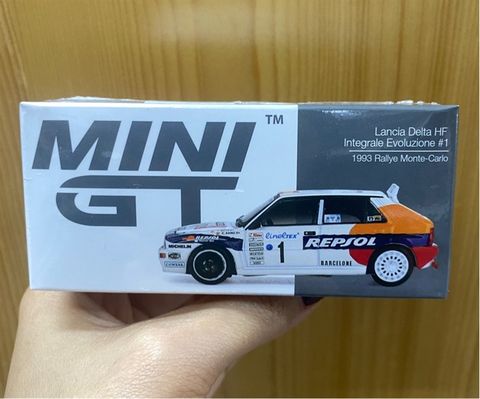  Mini GT Box Version MGT01131 Lancia Delta HF Integrale Evoluzione #1 1993 Rallye Monte-Carlo 