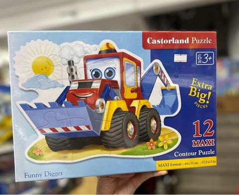  Xếp hình puzzle xe công trường 12 mảnh Maxi CASTORLAND B-120024 
