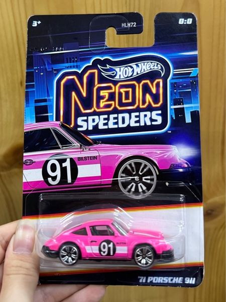  JKY00 Siêu xe HW Neon Speeders - 71 PORSCHE 911 (CHASE) 