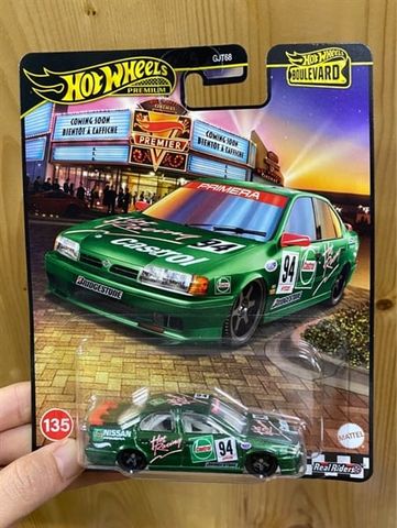  Xe mô hình JBL31 Hot Wheels Boulevard '94 Nissan Primera Green 