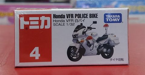  Tomica 04 - Honda VFR White Bike 