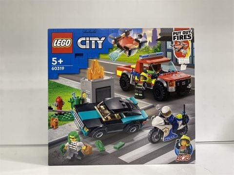  Lego City 60319 - Fire Rescue & Police Chase (295 Mảnh Ghép) 