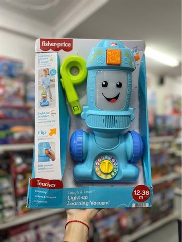  FNR97 - Fisher-Price Laugh & Learn Light-Up Learning Vacuum Cleaner 