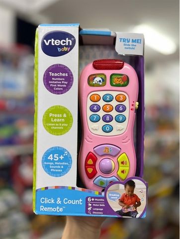  1503 VTech Click and Count Remote Pink Ages 6 Months 