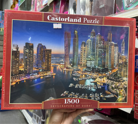  Xếp hình puzzle các tòa tháp chọc trời ở Dubai 1500 mảnh CASTORLAND C-151813 