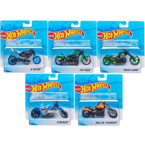  Mô hình xe máy 1/18 Hot Wheels Street Power Collectible Motorcycle 