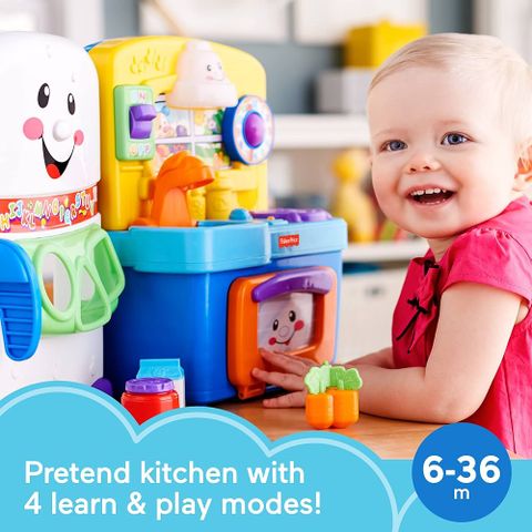  Bộ bếp nấu ăn BMG83 Fisher Price Learning Kitchen (6 - 36 Months) 
