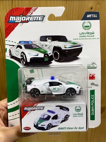 8503101000A47 Đồ Chơi Xe Mô Hình MAJORETTE Dubai Police Deluxe Bugatti Chiron Pur Sport 