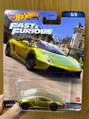  Mô hình xe HMG52 Hot Wheels Fast and Furious - Lamborghini Gayard LP 570-4 Super Regera 