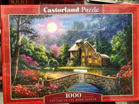  C104208 Xếp hình puzzle Cottage in the Moon Garden 1000 mảnh Castroland 