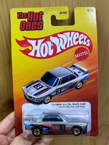  Mô hình xe JKX51 Hot Wheels HOT ONES '73 BMW 3.0 CSL RACE CAR 