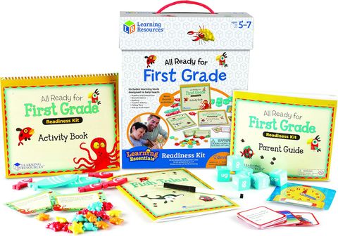  LER3479 Learning Resources Đồ chơi học tập các kỹ năng lớp Một - All Ready For First Grade Readiness Kit 