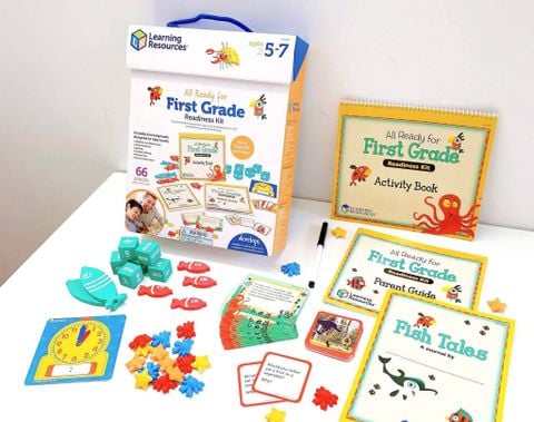  LER3479 Learning Resources Đồ chơi học tập các kỹ năng lớp Một - All Ready For First Grade Readiness Kit 