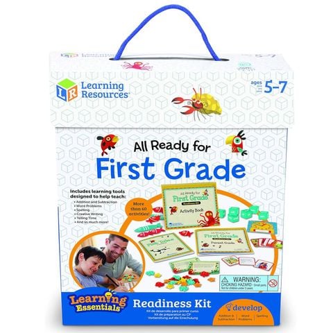 LER3479 Learning Resources Đồ chơi học tập các kỹ năng lớp Một - All Ready For First Grade Readiness Kit 