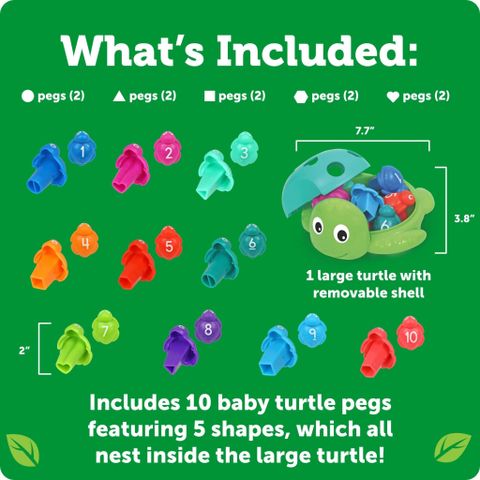  Đồ Chơi Rùa Biển Đếm Hình LER3609 Seymour the Counting Shapes Sea Turtle™ 
