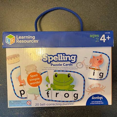  LER6086 Learning Resources Bộ đồ chơi học đánh vần - Spelling Puzzle Cards 