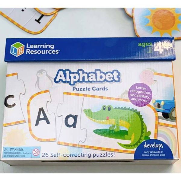 LER6089 Learning Resources Bộ học bảng chữ cái - Alphabet Puzzle Cards