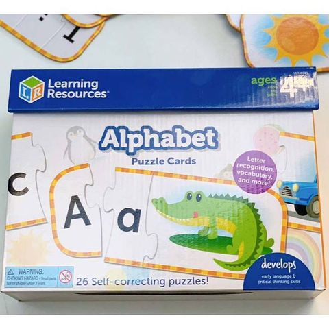  LER6089 Learning Resources Bộ học bảng chữ cái - Alphabet Puzzle Cards 