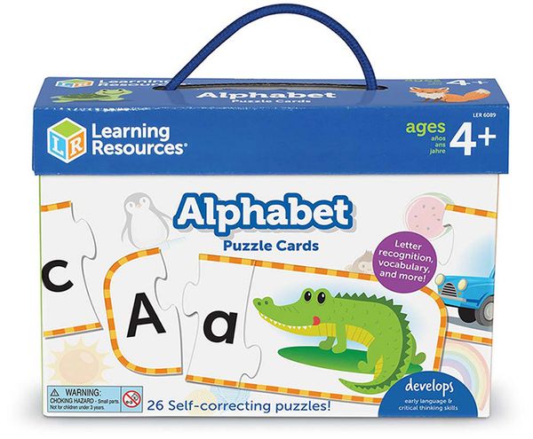 LER6089 Learning Resources Bộ học bảng chữ cái - Alphabet Puzzle Cards