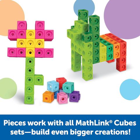  Bộ đồ chơi toán học LER9334 Mathlink® Cubes Kindergarten Math Activity Set: Mathatics! 