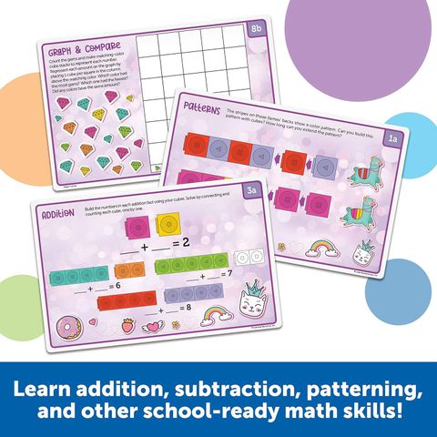  Bộ đồ chơi toán học LER9334 Mathlink® Cubes Kindergarten Math Activity Set: Mathatics! 