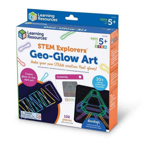 LER9466 STEM Explorers™ Geo-Glow Art