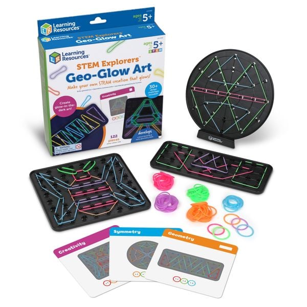 LER9466 STEM Explorers™ Geo-Glow Art