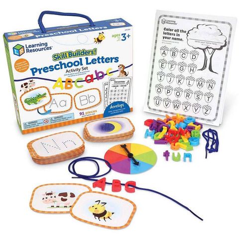  LER1244 Learning Resources Đồ chơi xây dựng kỹ năng! Học chữ - Skill Builders! Preschool Letters 