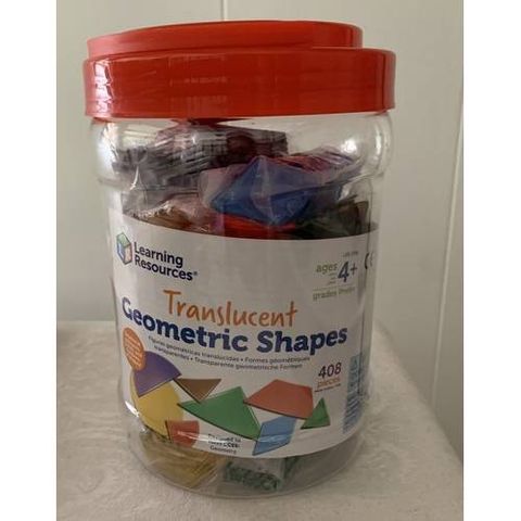  LER1766 Bộ hình học 2D trong suốt - Translucent Geometric Shapes 