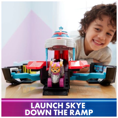  Đồ chơi Paw Patrol Mighty Movie Pup Squad Aircraft Carrier HQ With Figure 