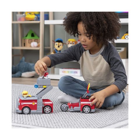  Xe đồ chơi PAW Patrol, Marshall Split-Second 2-in-1 Transforming Fire Truck 