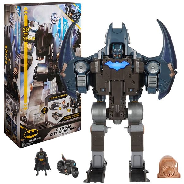 DC Batman Gotham City Guardian 4-in-1 Playset 30” Lights & Sounds
