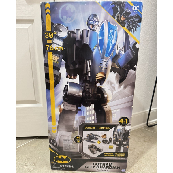 DC Batman Gotham City Guardian 4-in-1 Playset 30” Lights & Sounds