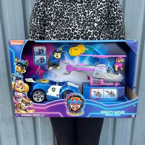  Đồ chơi Paw Patrol The Mighty Movie Skye & Chase Exclusive Vehicle 2-Pack 