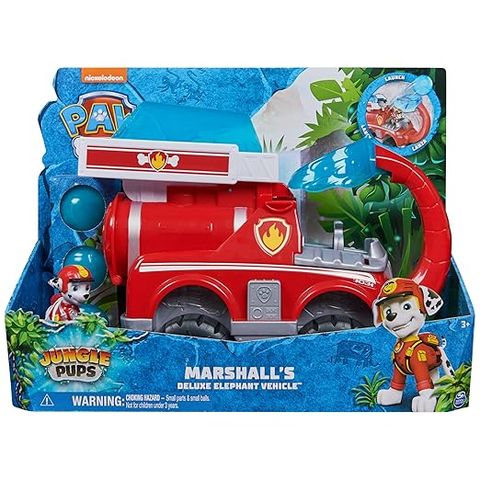  Xe cứu hỏa Paw Patrol - Jungle PUPS - Marshall's Elephant Deluxe Car 