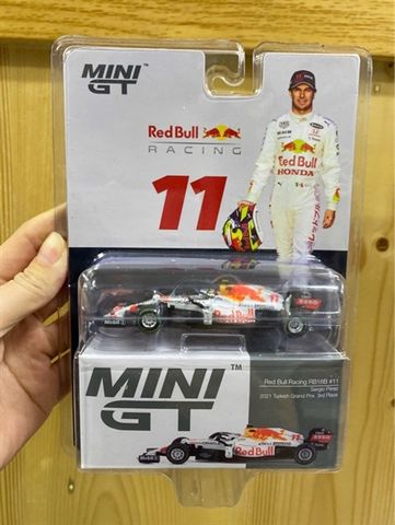 MINI GT x MiJo Exclusives 1/64 Red Bull RB16B 2021 Third Place Winner #11 Turkish Grand Prix Sergio Perez 