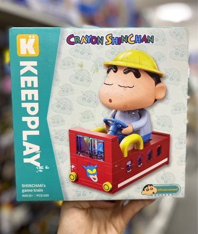  Đồ Chơi Lắp Ráp KEEPPLAY Shinchan Game Train DZ0212 