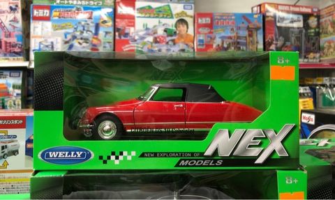  Mô hình xe Citroen DS 19 Cabriolet 1:24 Welly- 22506- Red 
