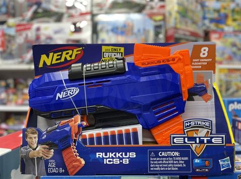  NERF N-Strike Elite Rukkus ICS-8 Toy Brown 