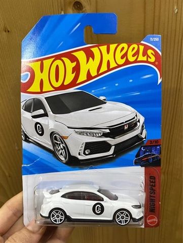  Mô hình xe JMX20 Hot Wheels 2018 Honda Civic Type R White 