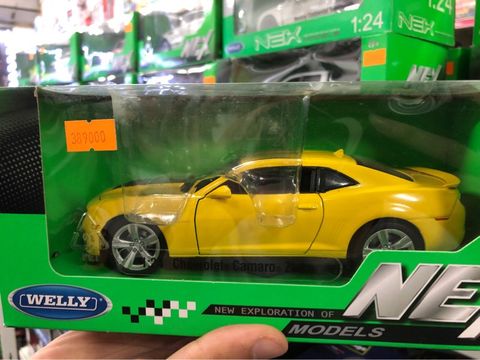  Mô hình xe Chevrolet Camaro ZL1 1:24 Welly-24042W- Yellow 