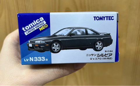  Mô hình xe Tomytec Tomica Limited Vintage Neo LV-N333a Nissan Silvia Q's Aero 1995 (Black) 