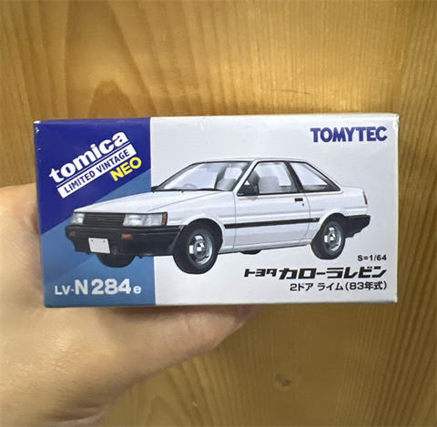  Mô hình xe LV-N284e TOMYTEC 1/64 Toyota Corolla Levin 2-Door Lime White 