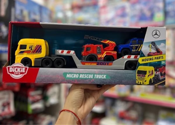  203715020 Bộ Đồ Chơi Xe Tải Cứu Hộ DICKIE TOYS Micro Rescue Truck 