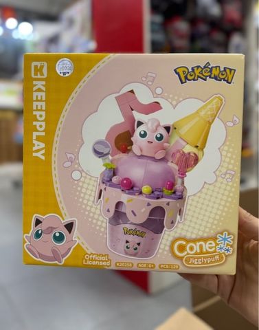  Đồ Chơi Lắp Ráp KEEPPLAY Pokemon Cone - Jigglypuff K20258 