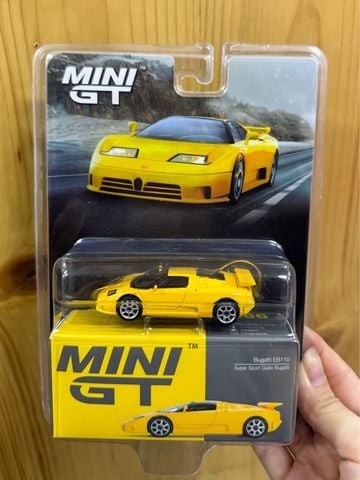  Mini GT Card Version MGT00866 Bugatti EB110 Super Sport Giallo Bugatti 