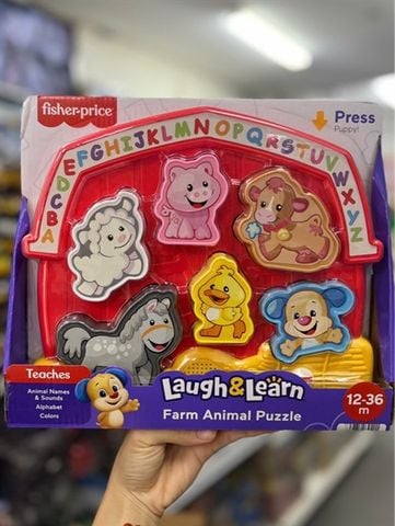  HFG10 Fisher Price - Laugh & Learn Learning Puzzle-Farm Animals 