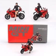  Xe mô hình MiniGT Ducati Panigale V4S w/ Ducati Girl 1:64 