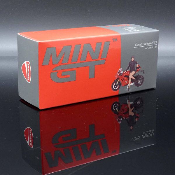 MiniGT Ducati Panigale V4S w/ Ducati Girl 1:64