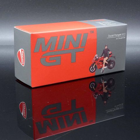  Xe mô hình MiniGT Ducati Panigale V4S w/ Ducati Girl 1:64 
